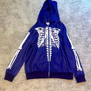 Purple and white skeleton Jacket